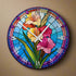 Gladiolus Suncatcher Effect Clock